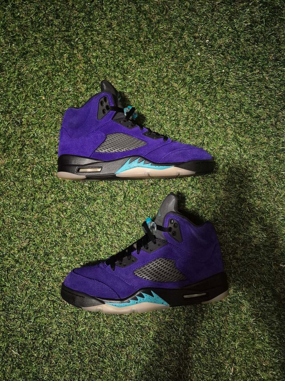 Jordan Air Jordan 5 Retro Alternate Grape Purple Suede Sneakers